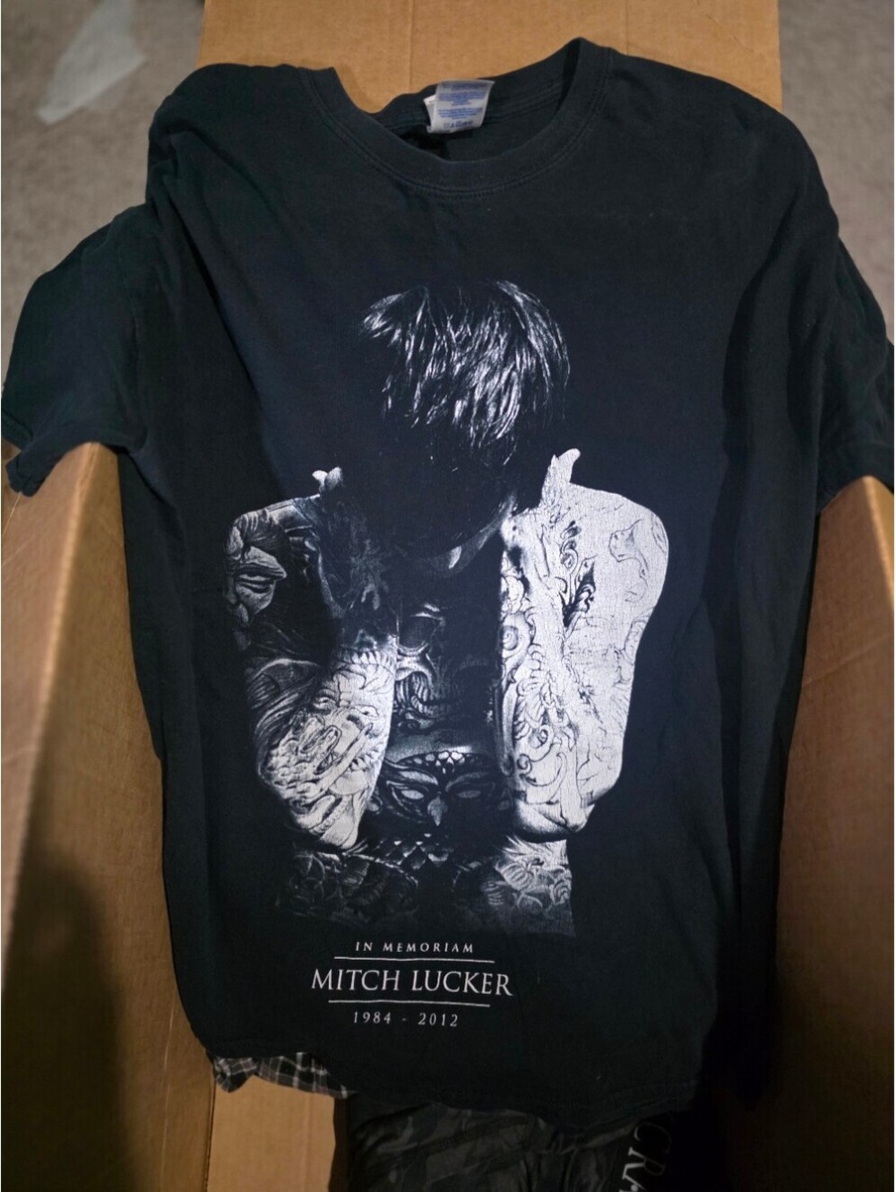 Mitch Lucker Suicide Silence RIP shirt size Large